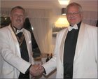 John wadge hands over to Gary Hayter  - one of our youngest presidents to date !